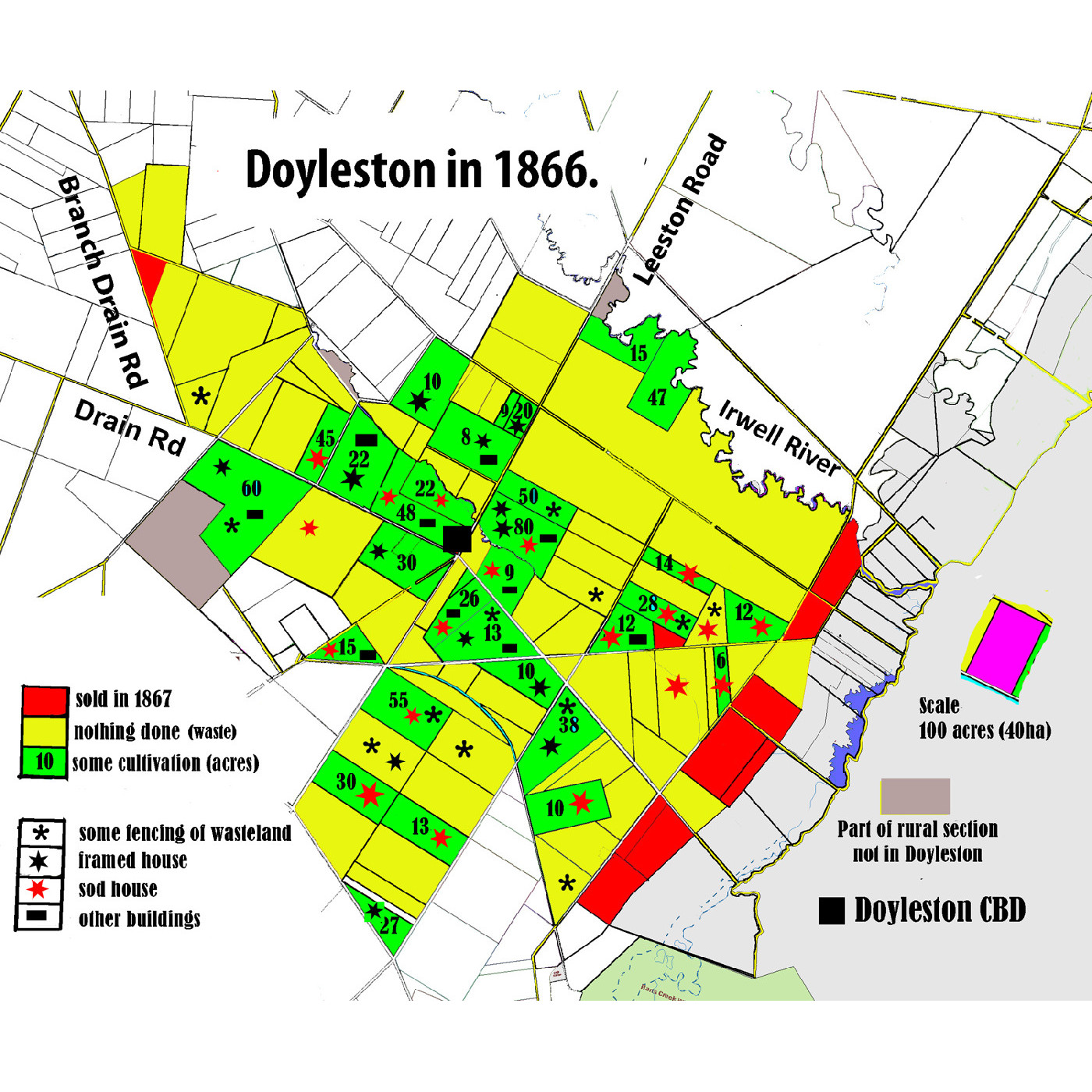 Activity in the Doyleston District in 1866