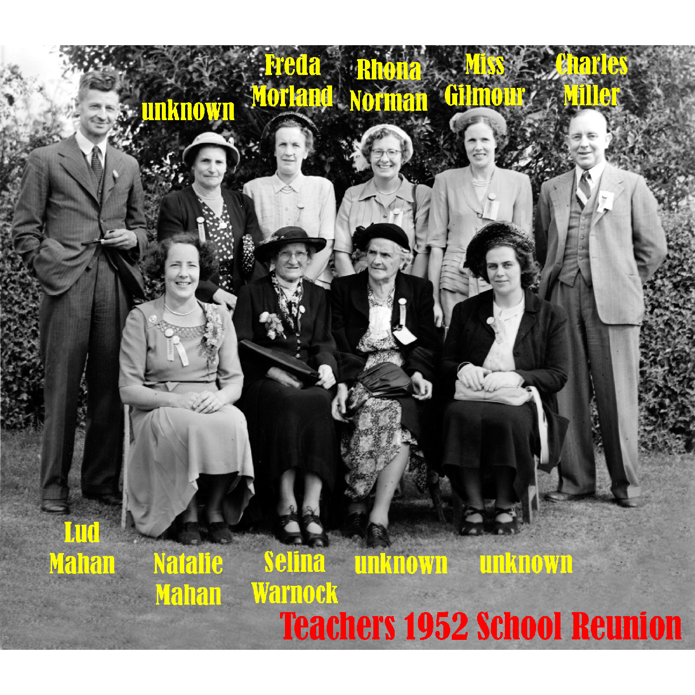 Staff, pupils and committee of the Killinchy School