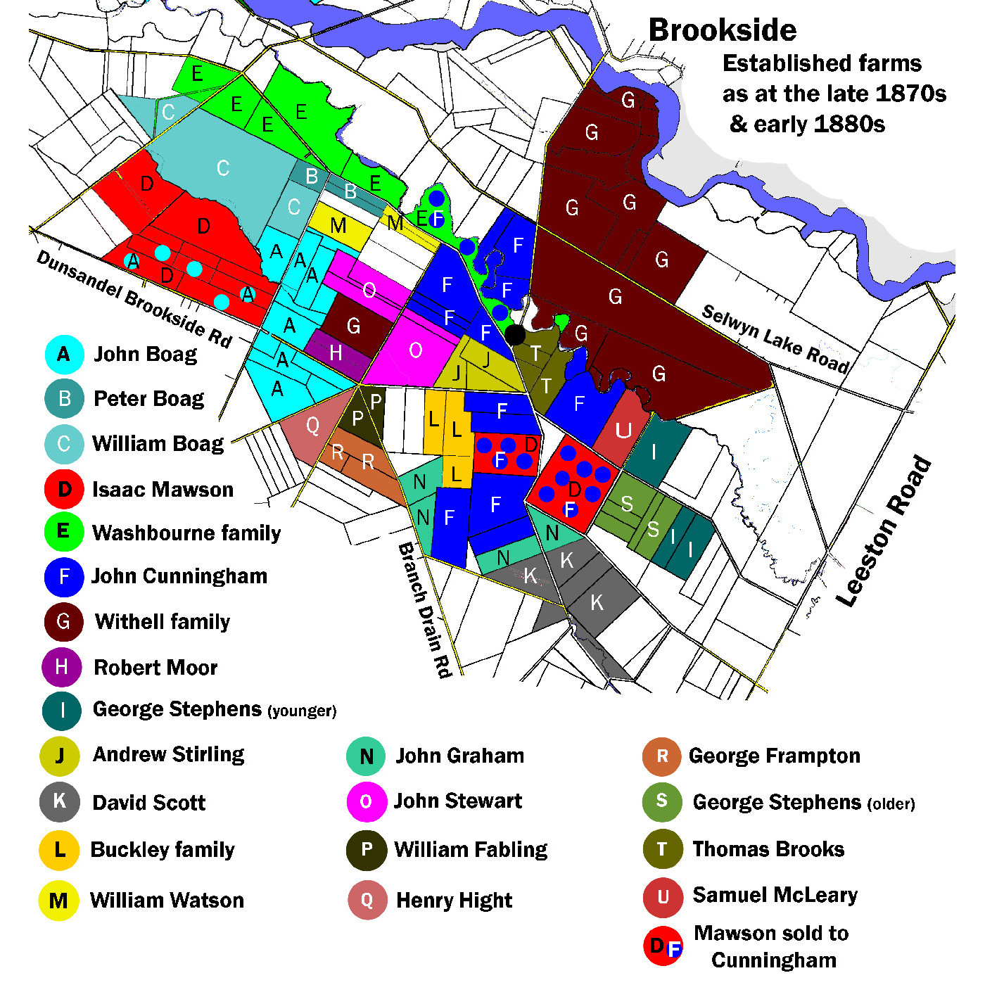 The early established farms of Brookside