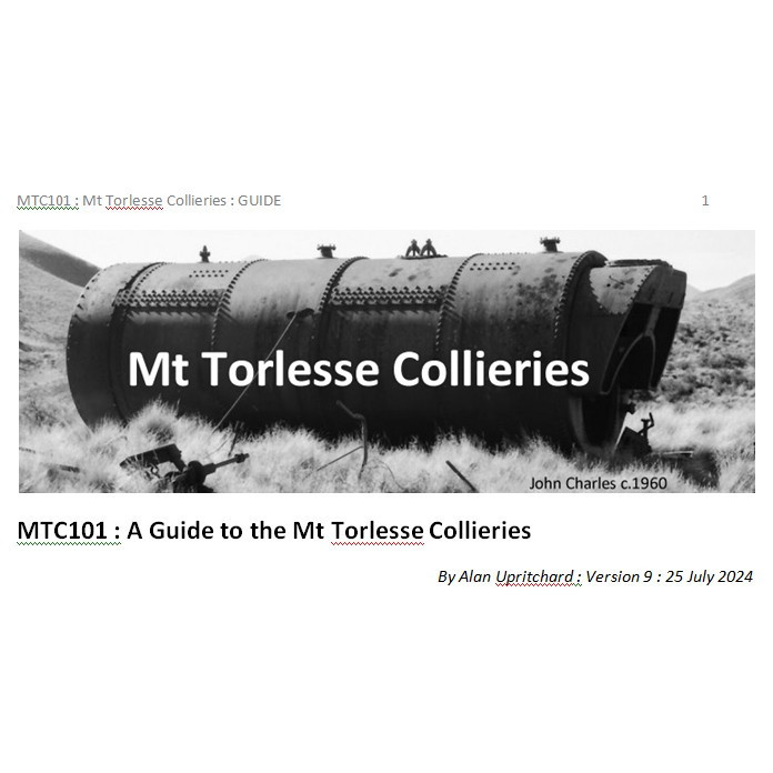 MTC101 : Mt Torlesse Colliery GUIDE
