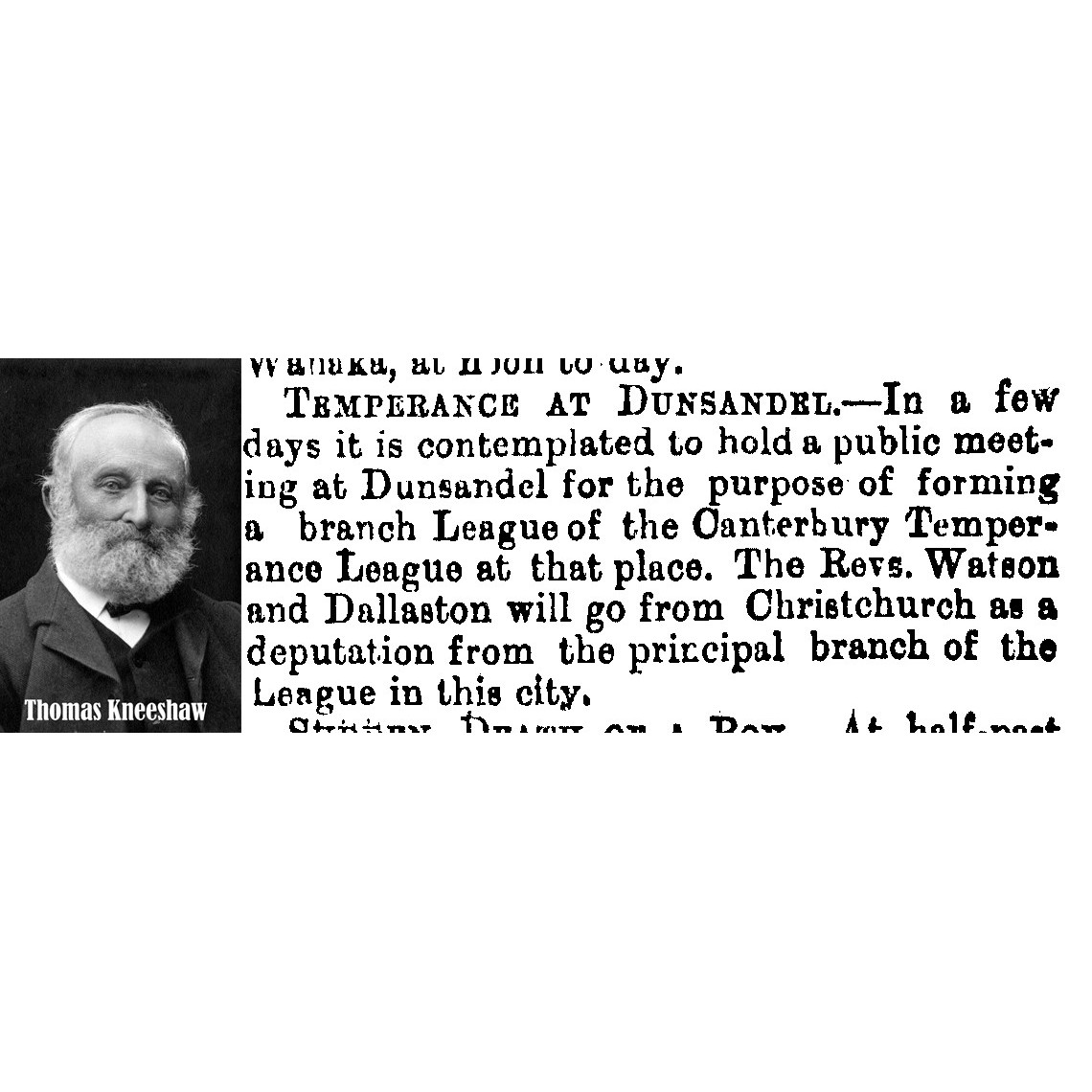 Canterbury Temperance League using the First Dunsandel Hall/Library