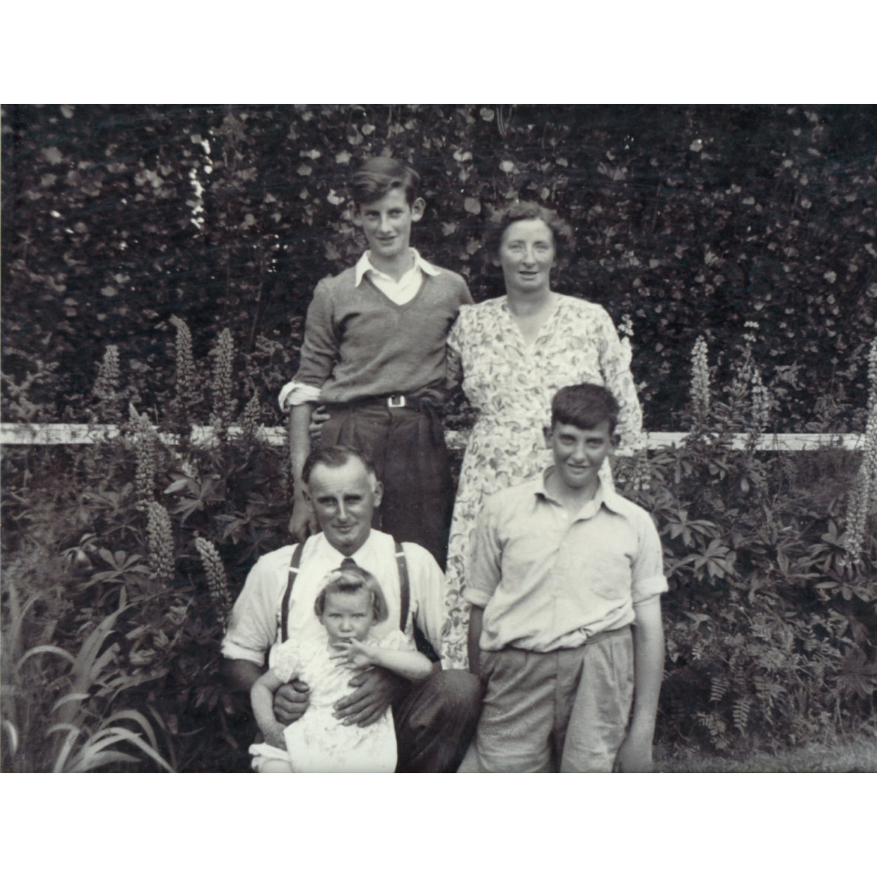 The Pearson family at 13 Cridges Road, Darfield c1953