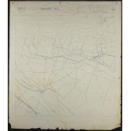 Map of Telephones in Waimakariri and Selwyn 1945