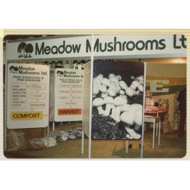 Meadow Mushrooms stand at trade show, 1977