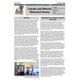 Newsletter / Lincoln and Districts Historical Society  No. 59 (November 2023)