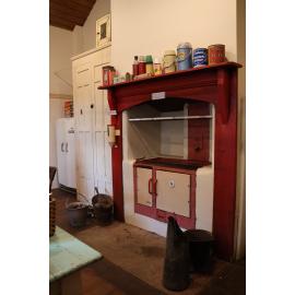 Coal range, Terrace Station kitchen museum, 2023