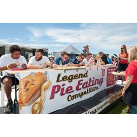 Hororāta Pie-eating contest at the Highland Games