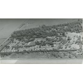 Aerial view of Pineglades Naturist Club, c1960s