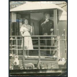 The Royal train at Ōtira, 1954