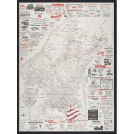 Farm location map of central Canterbury district c1970