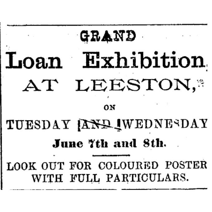 The Grand Loan Exhibition at Leeston, 1898