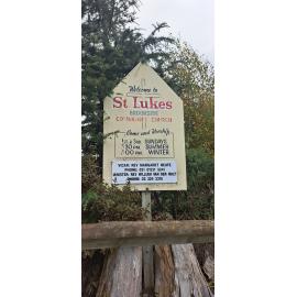 Sign outside St Luke's Anglican Church, Brookside