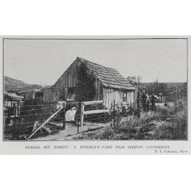 A bushman's cabin near Leeston, Canterbury