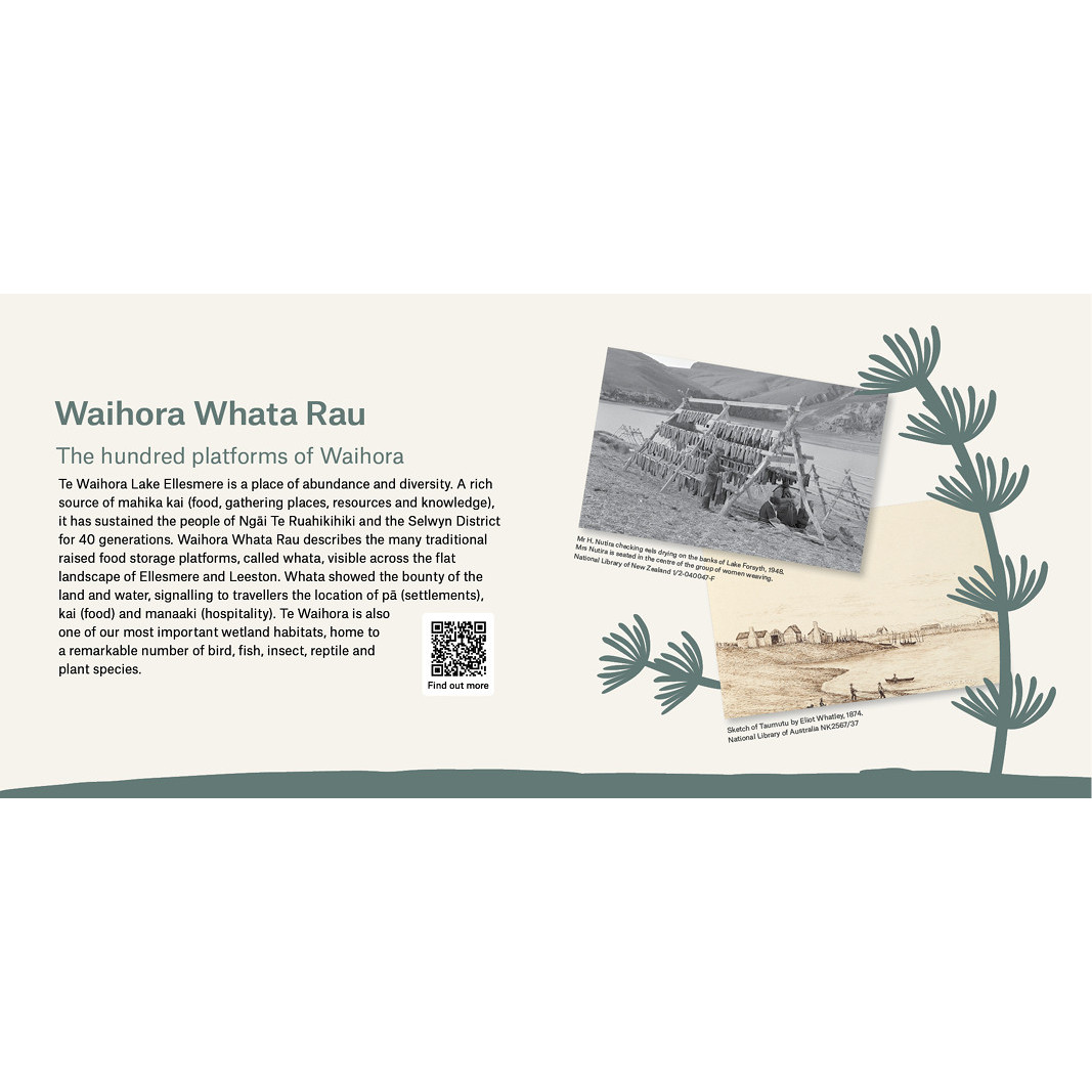 Waihora Whata Rau - the hundred platforms of Waihora