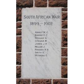 South African (Boer) War – 1899-1902