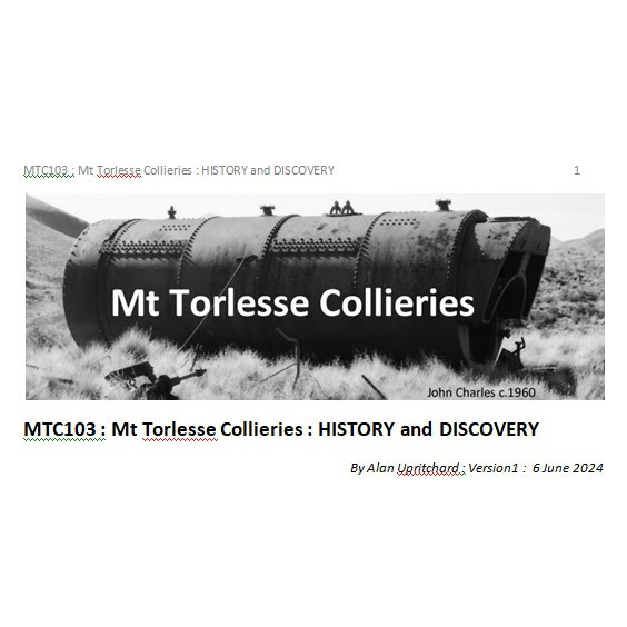 MTC103 : Mt Torlesse Collieries : History and Discovery 
