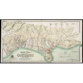 Road map of the province of Canterbury