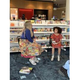 Brielle at the opening of her exhibition at Te Ara Ātea