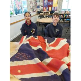Union Jack flag at Rolleston School