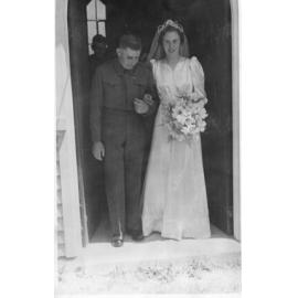 Wedding of John Strathearn Lawrey and Annie Calder, Kirwee