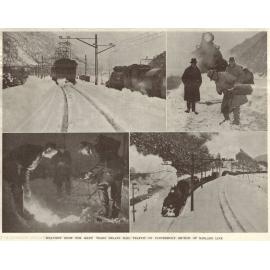 Snow on the Midland railway line