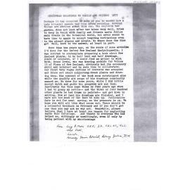 Christmas letter from Lucy Moore
