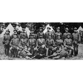 Officers of the Ellesmere Mounted Rifles in 1899