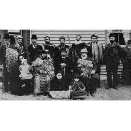 Chatham Islands Māori who escorted the casket of Apa Taiaroa to Taumutu