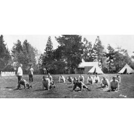 Malvern Mounted Rifles at camp in Sheffield