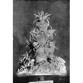 Mrs J. Brown's first prize exhibit of fancy butter