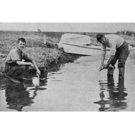 Fishing in river