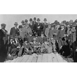 The opening of the outlet, Te Waihora, 1904