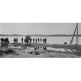 The opening of the permanent outlet to Lake Ellesmere