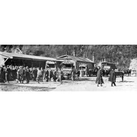 Tunnel celebrations at Arthur's Pass, August 1918