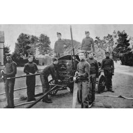 Working on an engine at Burnham Industrial School