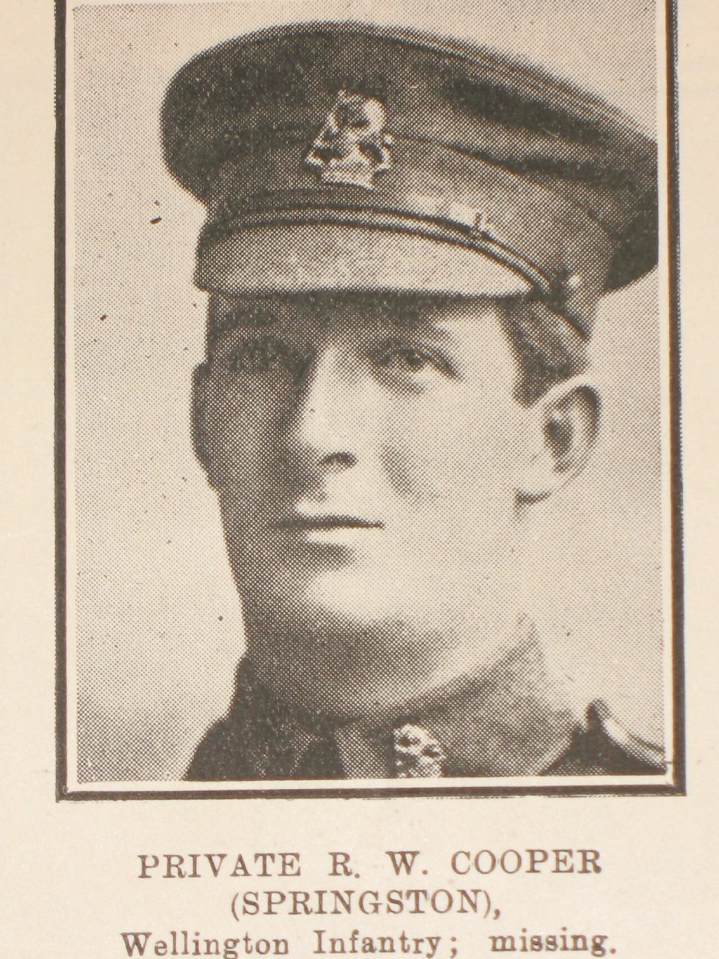 Private Ronald Webber Cooper 