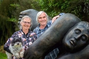 Peter Joyce and Annabel Menzies-Joyce from Tai Tapu Sculpture Garden