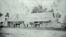 Main's Halfway House, Weedons, 1865. Source: Canterbury Libraries, https://christchurch.bibliocommons.com/v2/record/S37C410334
