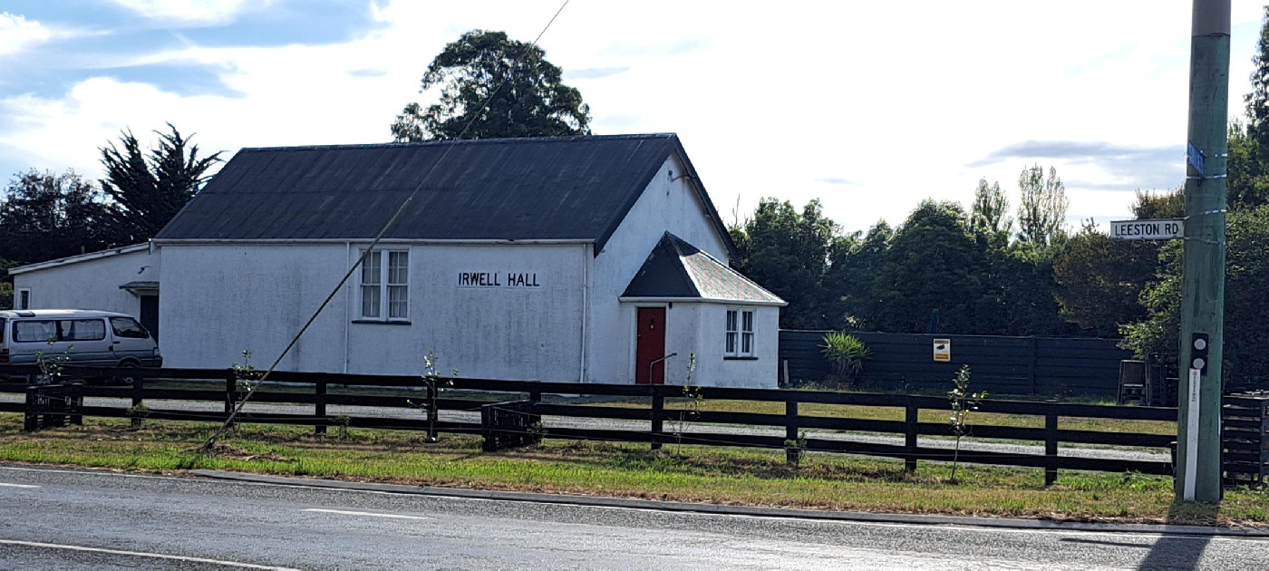 Irwell Hall, February 2023.
Souce: Selwyn Libraries.