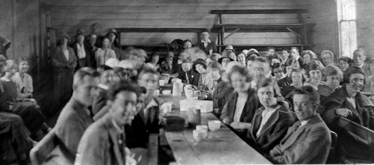 The first Dunsandel Hall and Library