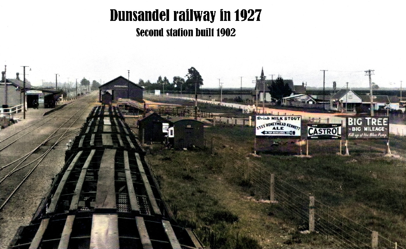 The early railway and main roads around Dunsandel 