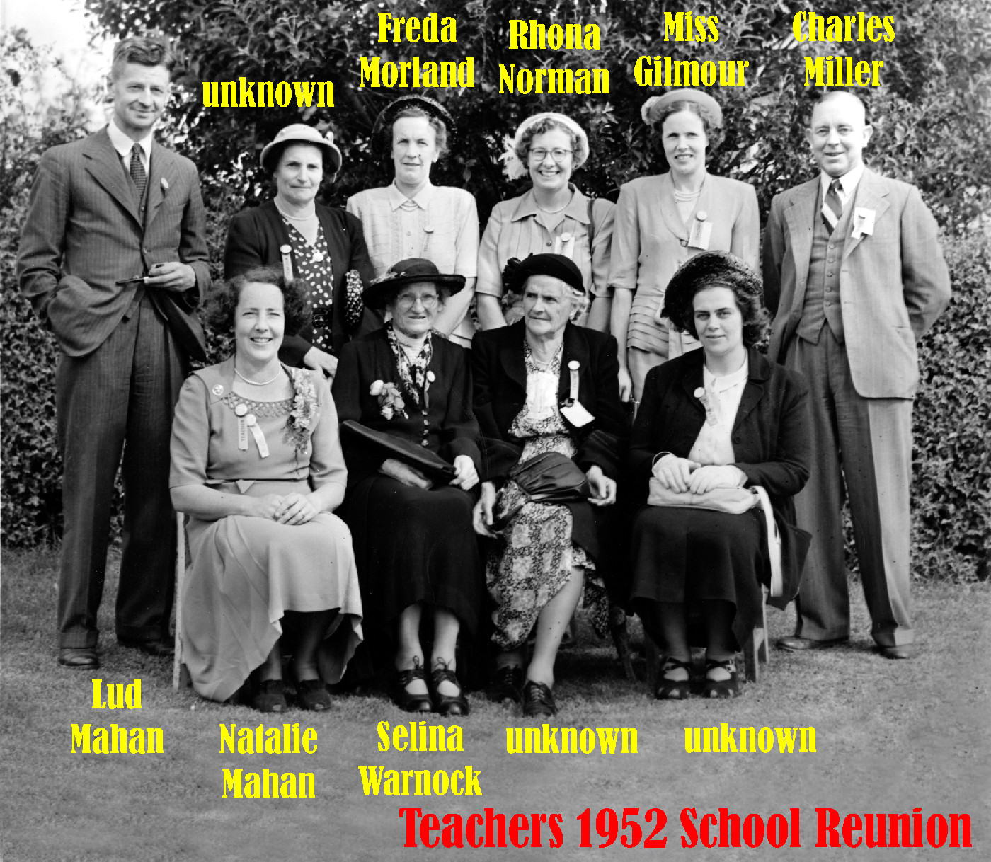 Staff, pupils and committee of the Killinchy School
