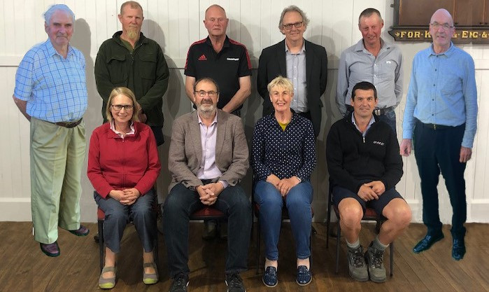 Past Chairman and present Killinchy Community Committee

L-R- Murray Boon, Andrew Dent, Niven McCormick, Charles Mullins, Rod Opie, Stan Pycroft, Taryn Maginness, Murray Lemon, Sandra Opie, Nigel Robertson. Absent- Andrew Crozier