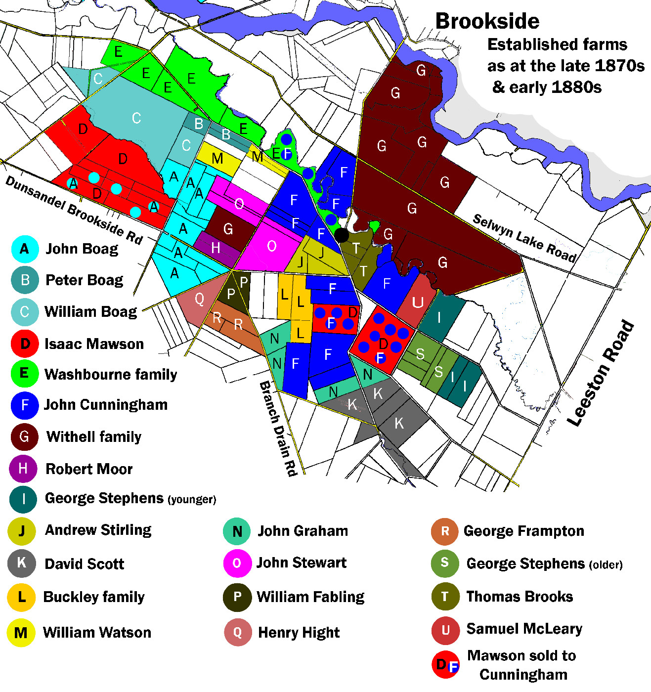 The early established farms of Brookside