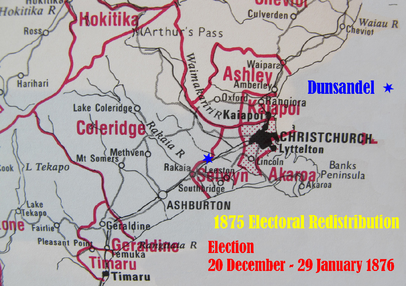 Modified from Alan McRobie "New Zealand Electoral Atlas" c1989 GP Books