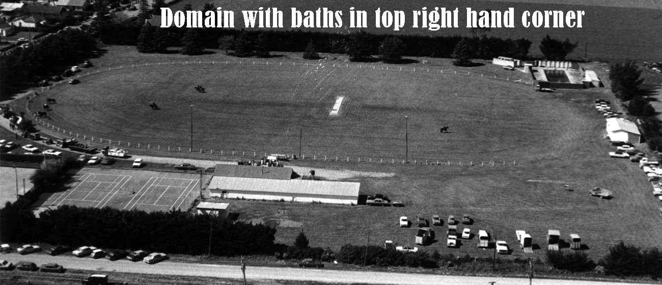 Aerial photo of the Dunsandel Domain taken during the 1979 School 100th.
Courtesy of Reg McKenzie
