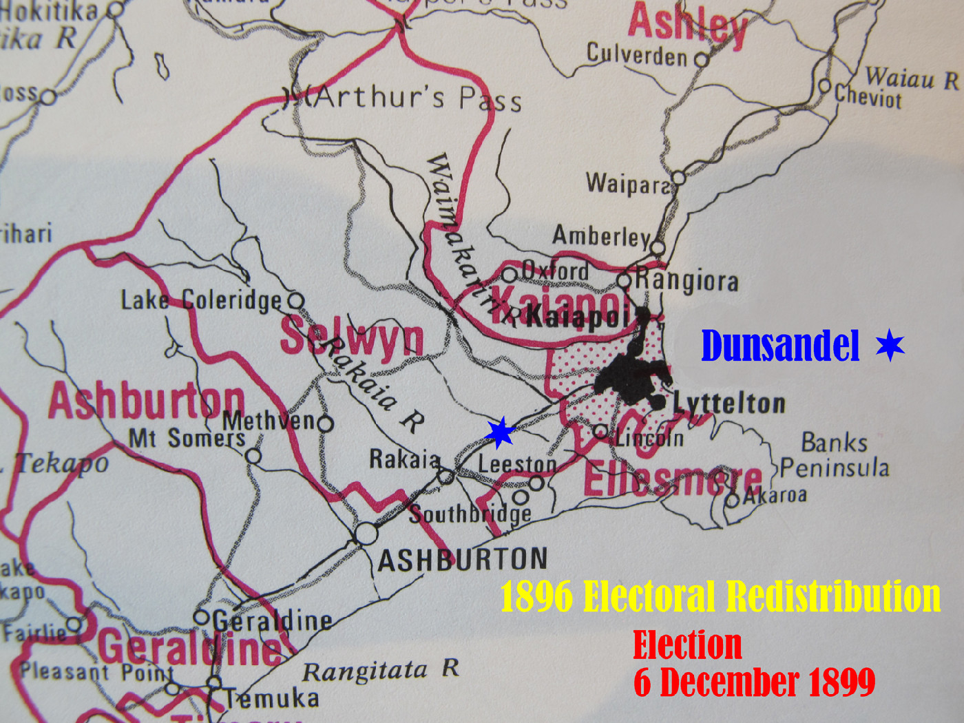 Modified from Alan McRobie "New Zealand Electoral Atlas" c1989 GP Books