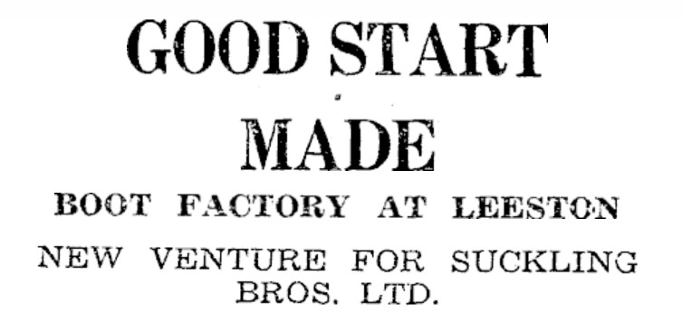 Suckling Brothers Boot Factory, Leeston