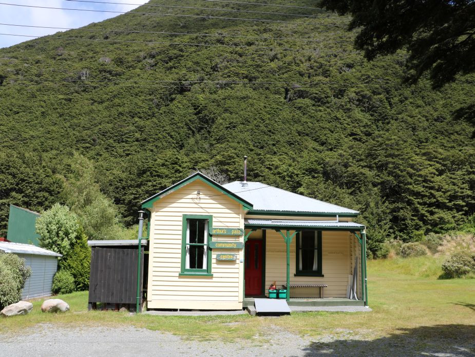 Arthur's Pass Community Centre in School Terrace, the third home of the Arthur's Pass Library. Courtesy of Selwyn District Council.