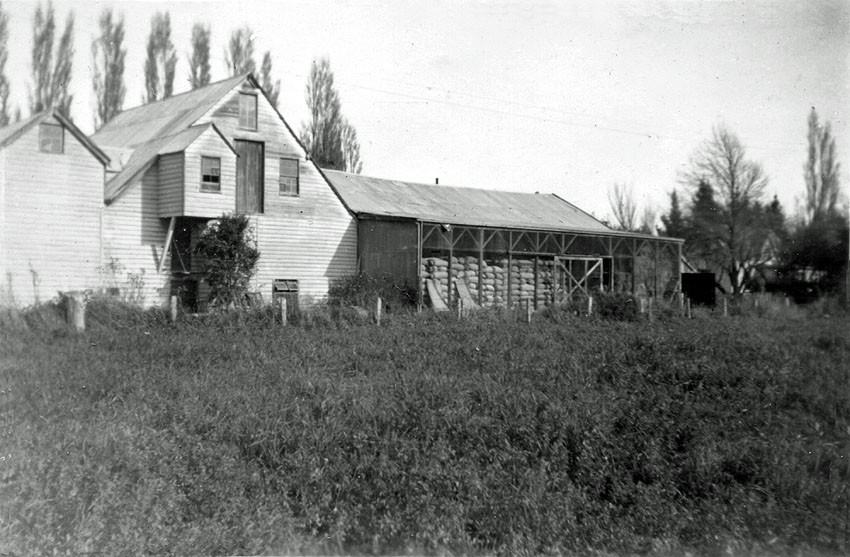 Brookside Flour mill 
Photographer Allan F Chapman
Ellesmere Historical Society chapman-011 